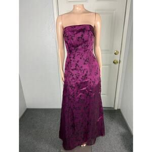 Vintage Y2K 90s Morgan and Co. Women's Dress 3/4 Maxi Prom Evening Formal Y3-23